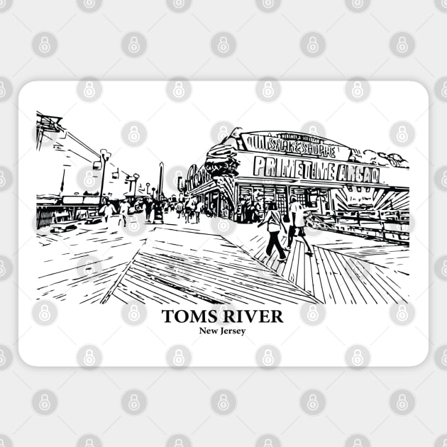 Toms River - New Jersey Magnet by Lakeric